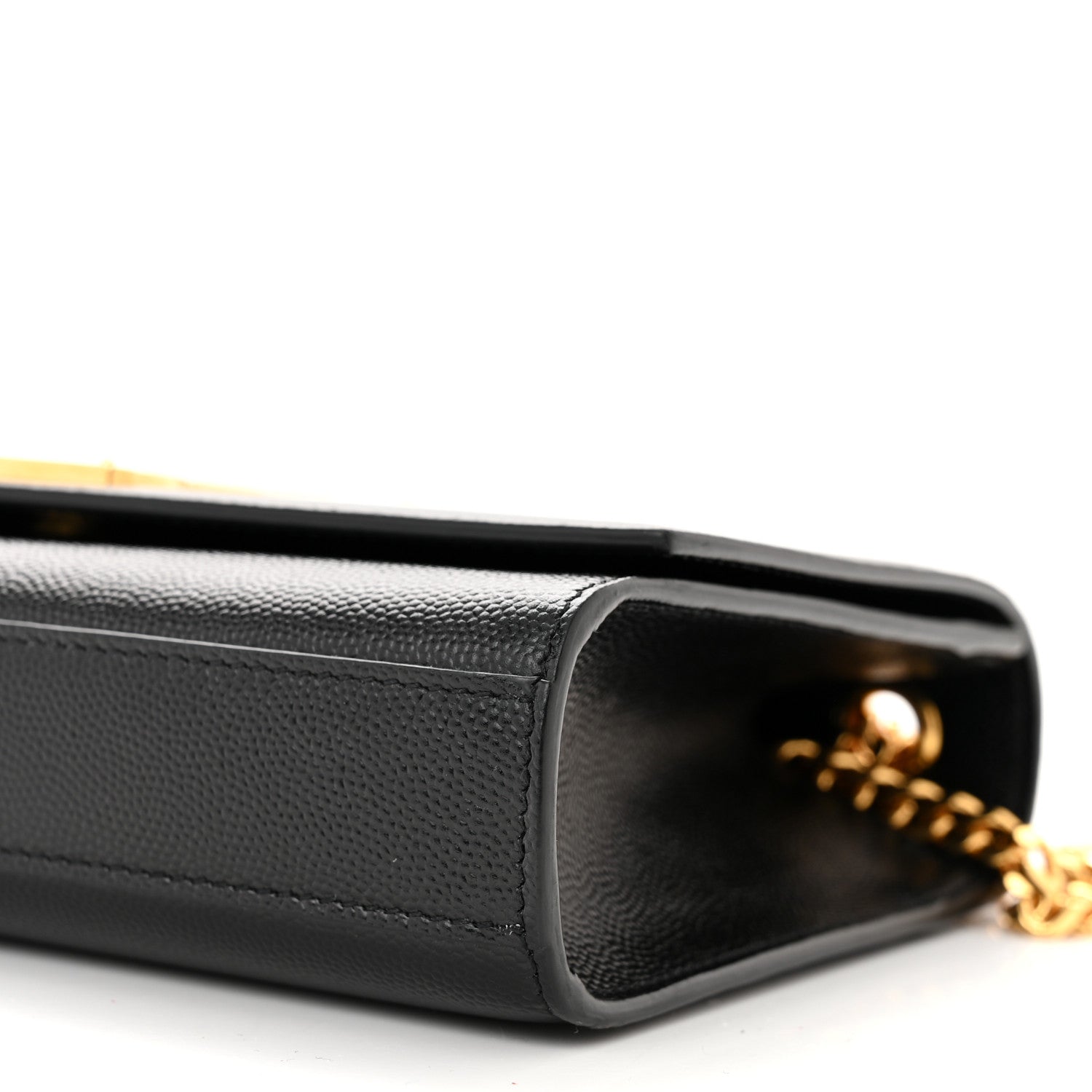 Saint Laurent Grain De Poudre Small Monogram Kate Satchel Black 10 of 11