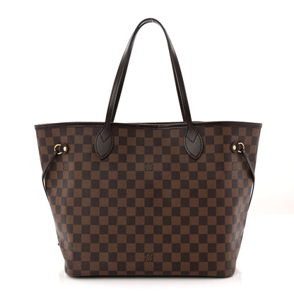 Louis Vuitton Damier Ebene Neo Neverfull MM Rose Ballerine 1 of 14