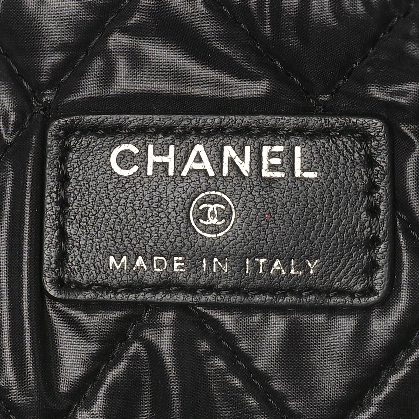 Lambskin Quilted Large Casino Beauty CC Cosmetic Case Black