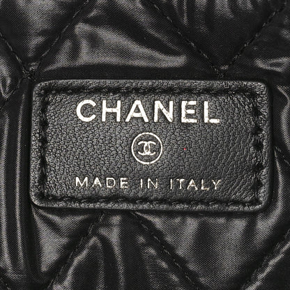 Chanel Lambskin Quilted Large Casino Beauty CC Cosmetic Case Black 6 of 9