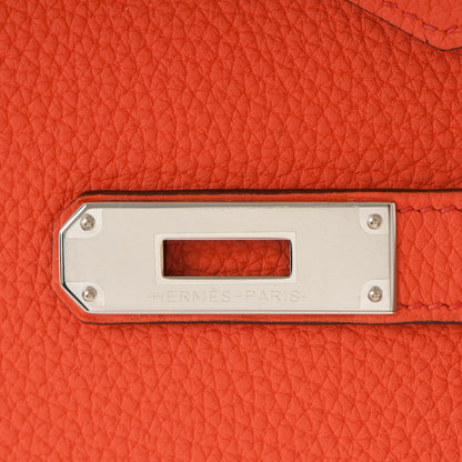 Hermes Togo Birkin 35 Orange Poppy 8 of 24