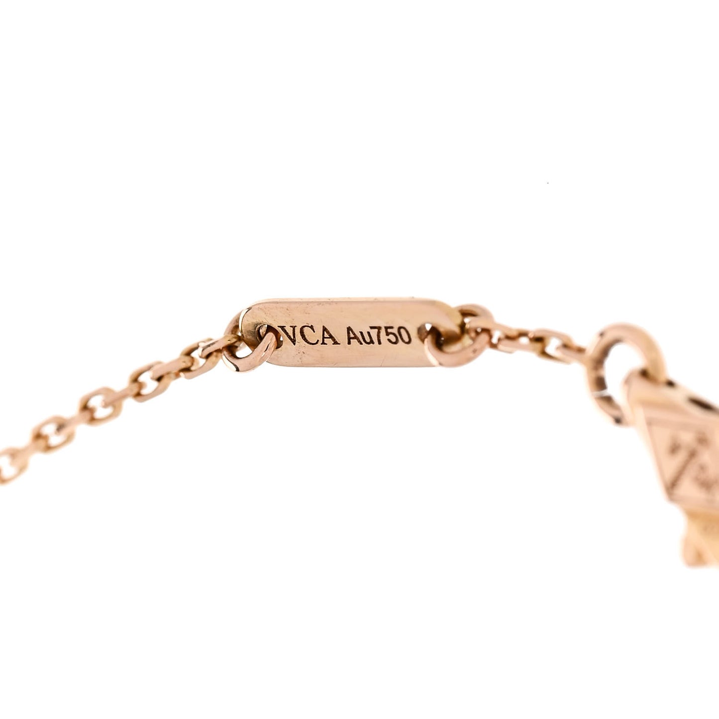 18K Rose Gold Carnelian Sweet Alhambra Bracelet