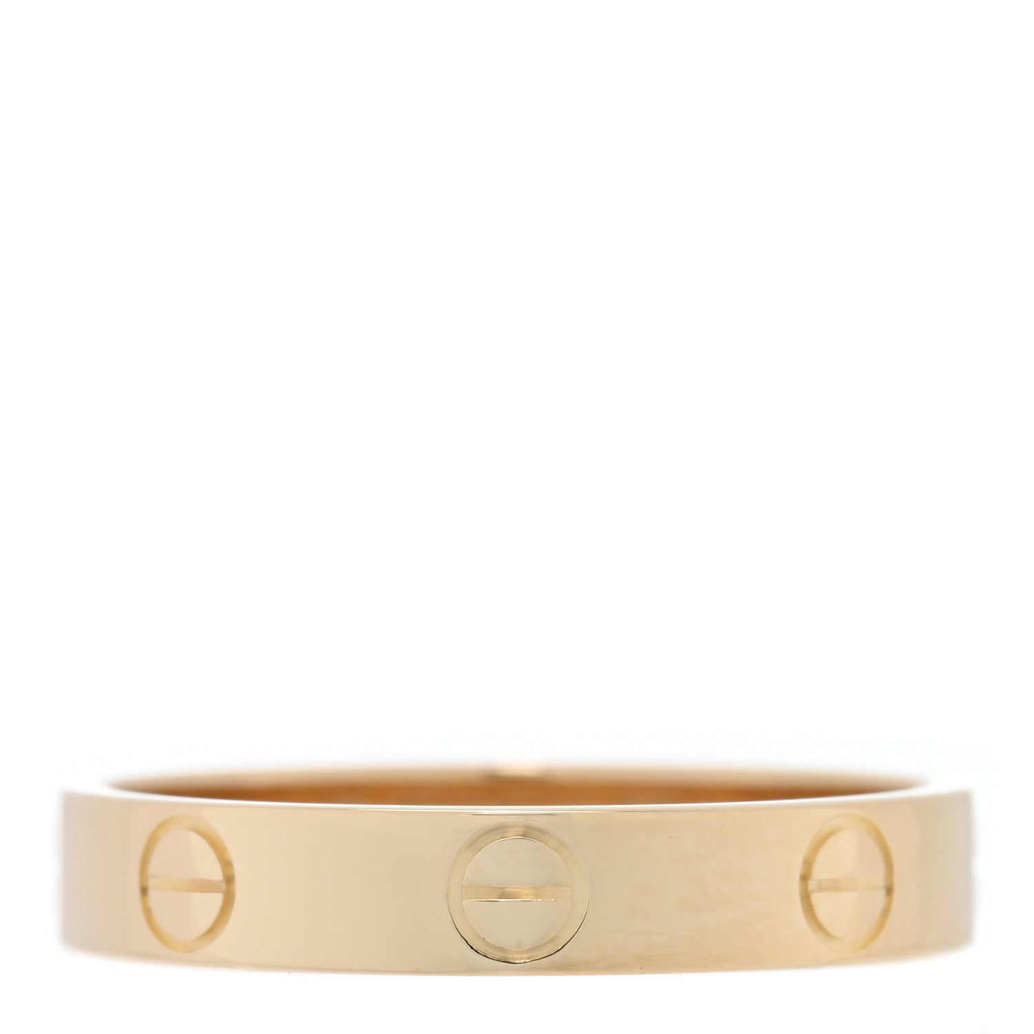 Cartier 18K Yellow Gold 3.5mm LOVE Wedding Band Ring 55 7.25 1 of 5