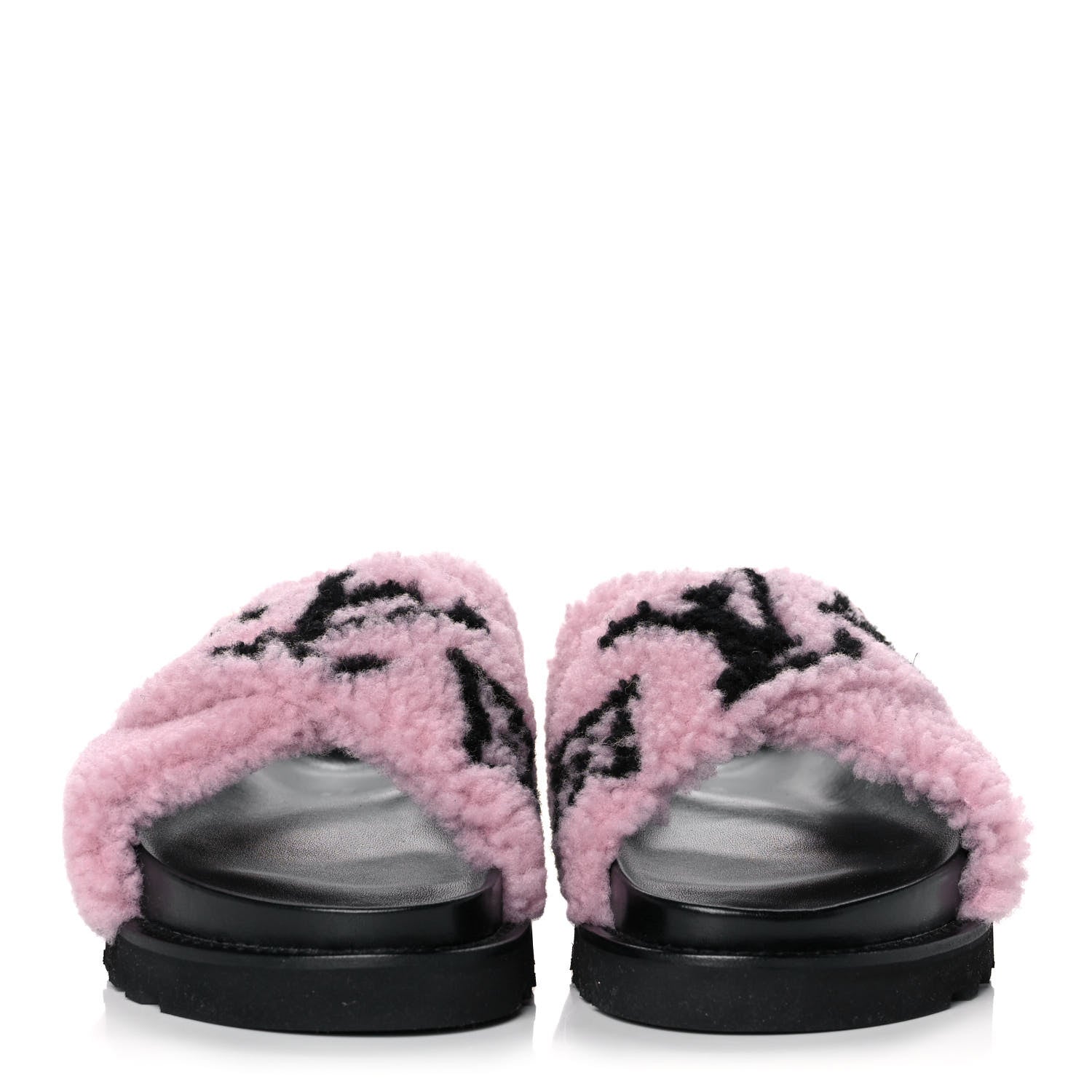 Louis Vuitton Shearling Paseo Sandals 38 Pink 2 of 8