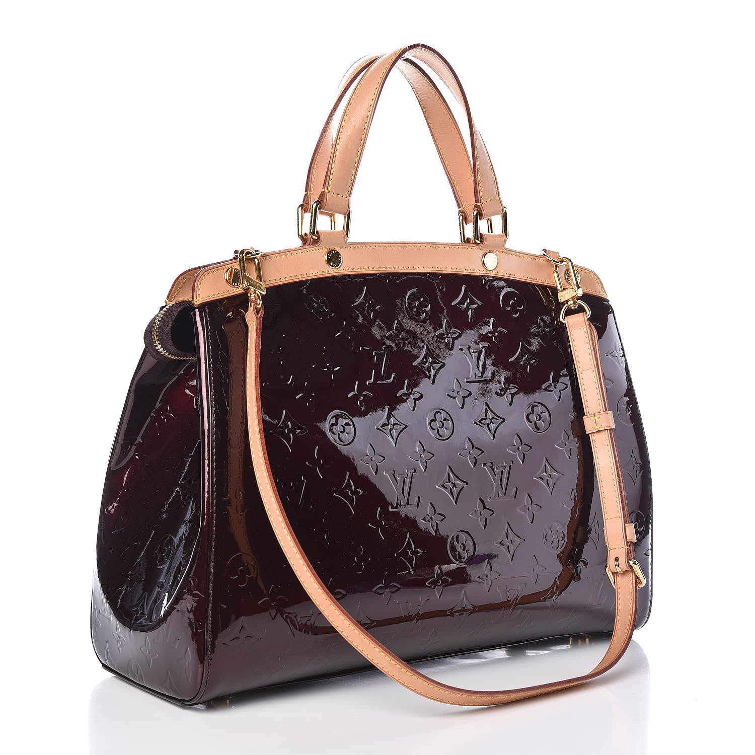 Louis Vuitton Vernis Brea GM Amarante 3 of 9