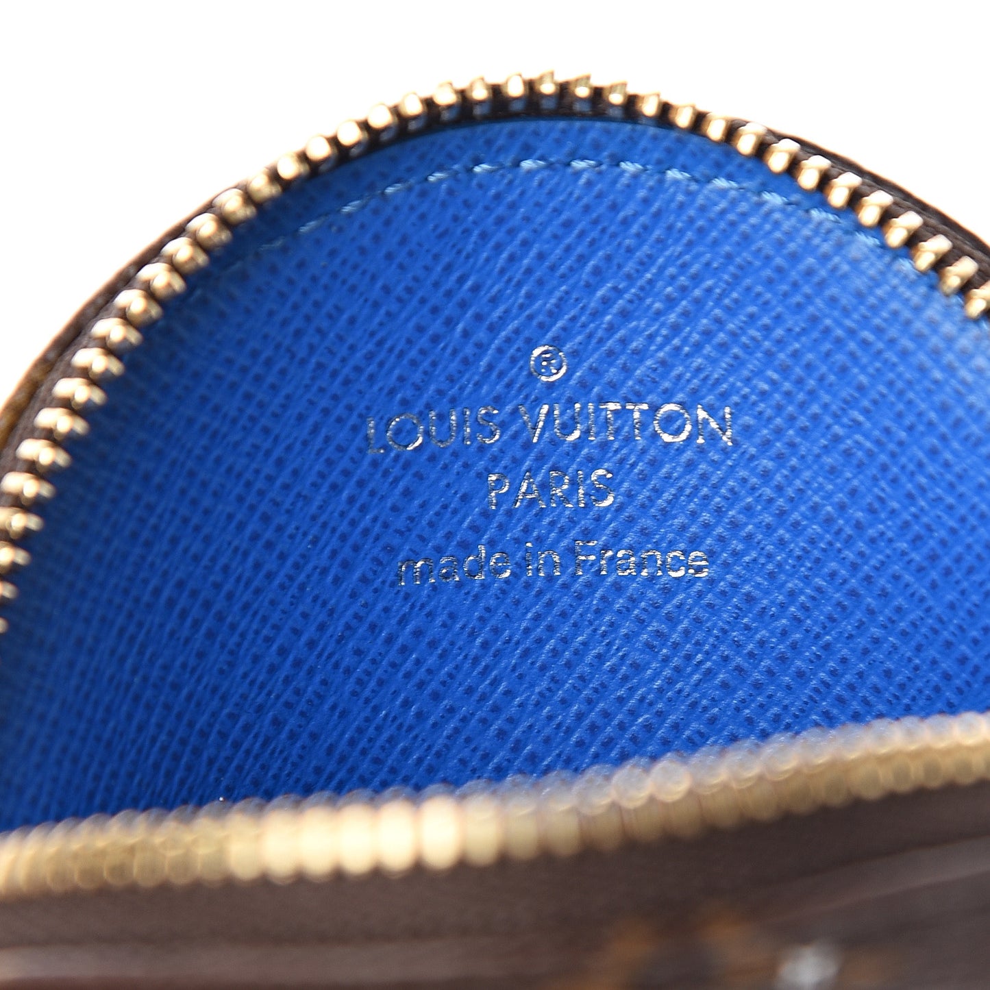 Monogram 2019 Christmas Animation Round Coin Purse Blue