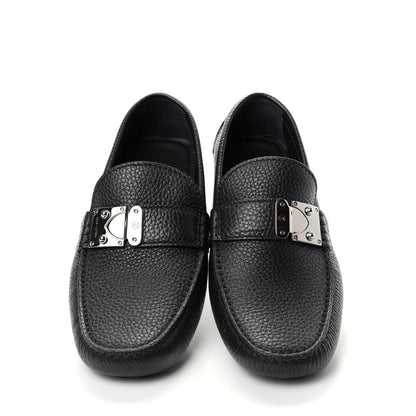 Louis Vuitton Calfskin Racetrack Moccasin Loafers 6.5 Black 5 of 10