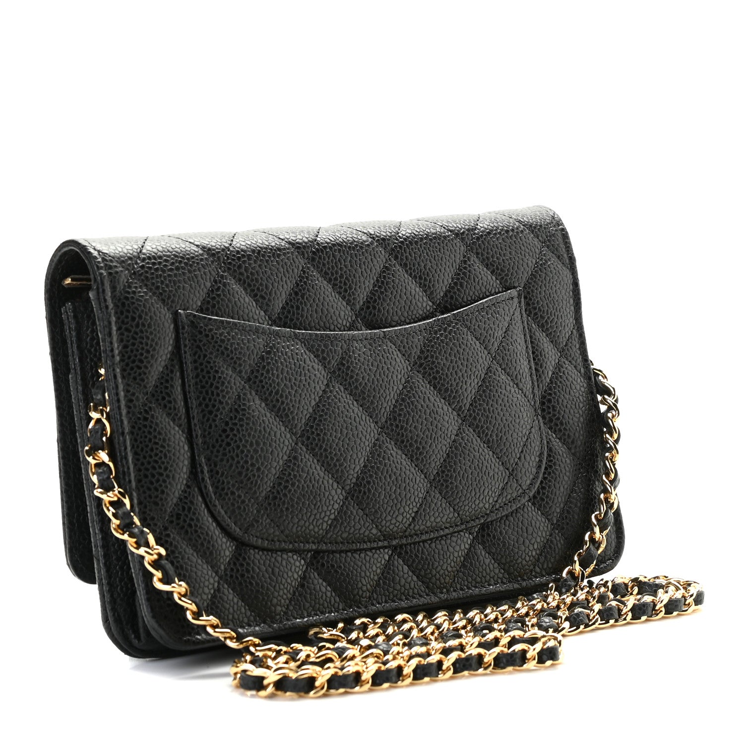 Chanel Caviar Quilted Wallet On Chain WOC Black 3 of 8