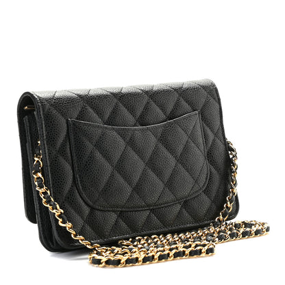 Chanel Caviar Quilted Wallet On Chain WOC Black 3 of 8