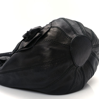 Valentino Garavani Nappa Rosette Bucket Bag Black 8 of 11
