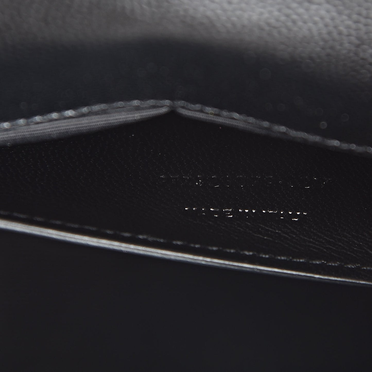 Grain De Poudre Monogram Cassandre Clutch Black