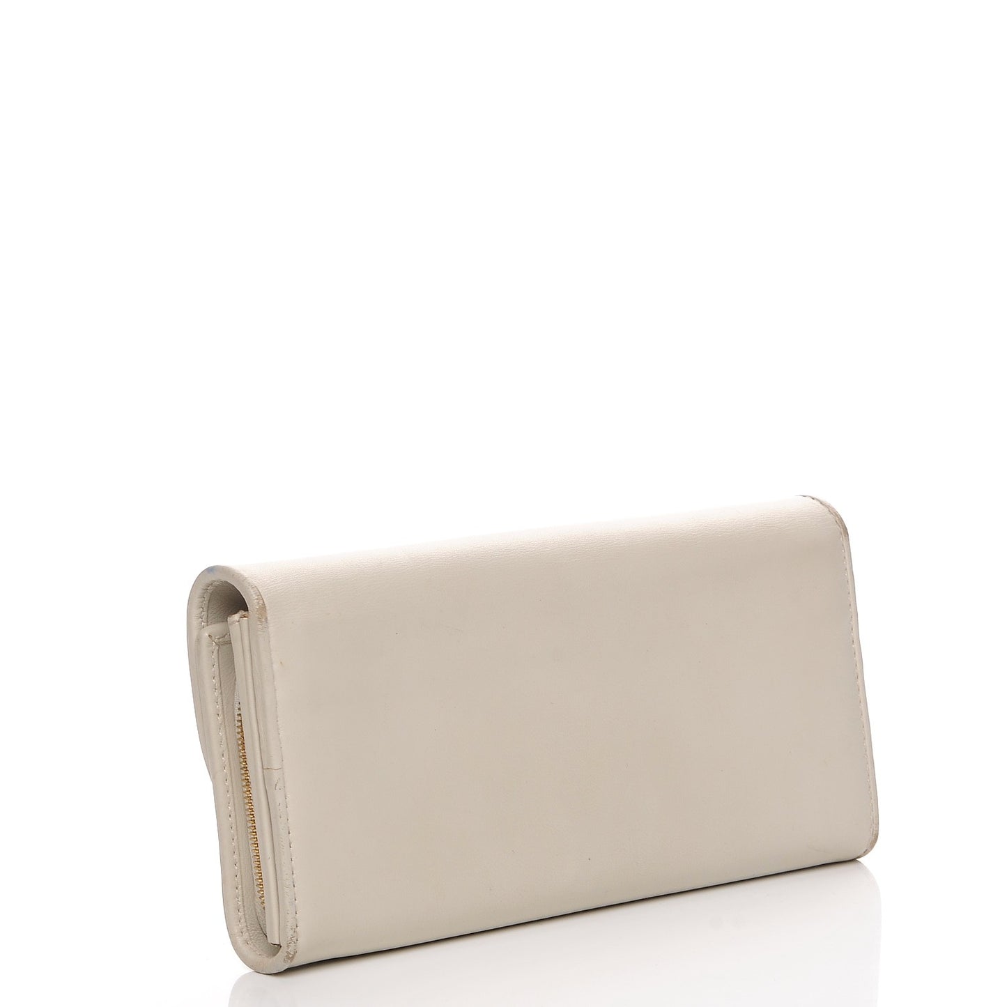 Calfskin 1973 Continental Clutch Wallet Off White