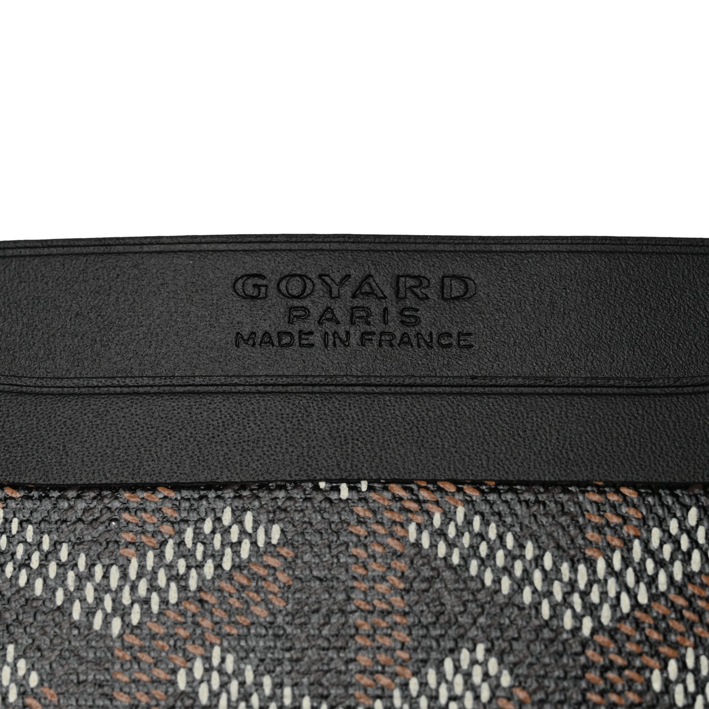Goyardine Saint Sulpice Card Holder Black