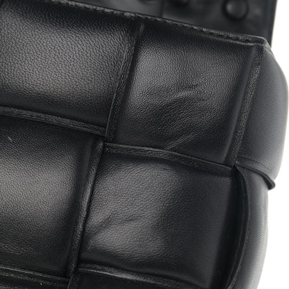 Bottega Veneta Lambskin Maxi Intreccio Padded Chain Cassette Crossbody Bag Black 13 of 16