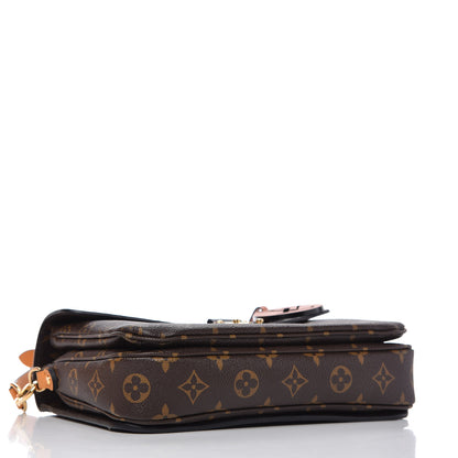 Louis Vuitton Monogram Braided Pochette Metis Coquelicot 4 of 10