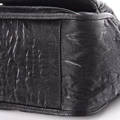Chanel Crinkled Coated Canvas Quilted Flap Black 10 of 10
