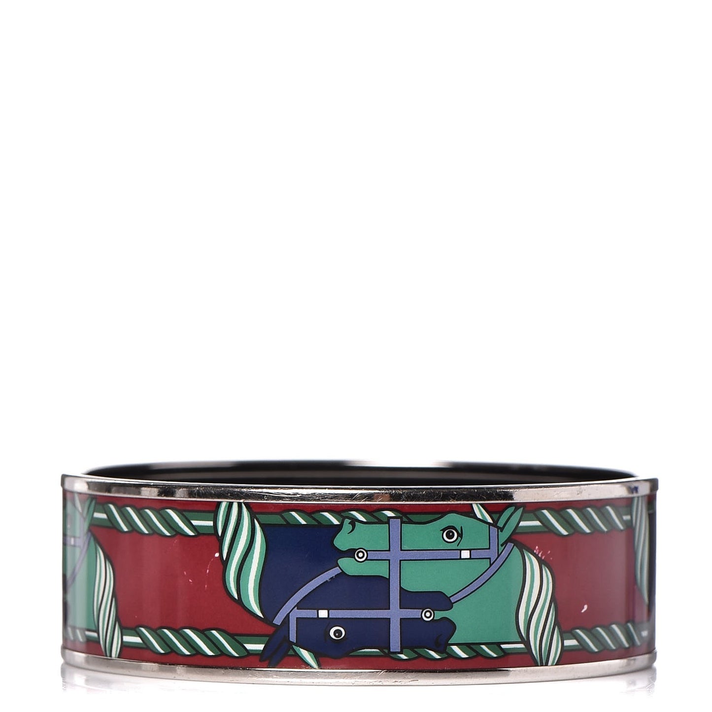 Enamel Printed Wide Quadrige Bracelet 75
