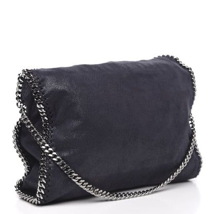 Stella McCartney Shaggy Deer Falabella Fold Over Tote Navy 3 of 9