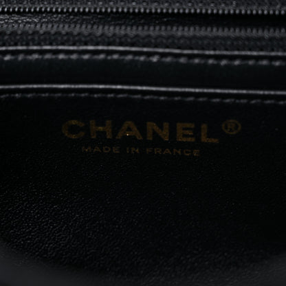 Chanel Tweed Quilted Mini 2.55 Reissue Flap Black Gold Navy 6 of 11
