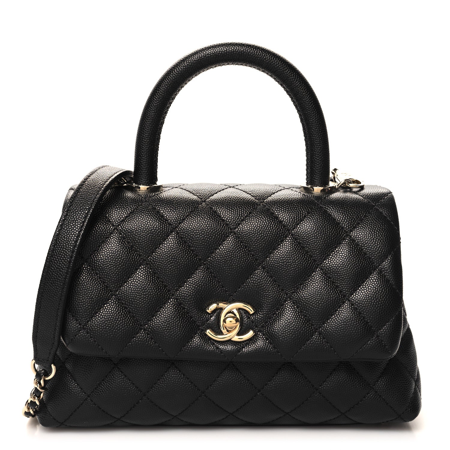 Chanel Caviar Quilted Mini Coco Handle Flap Black 1 of 10