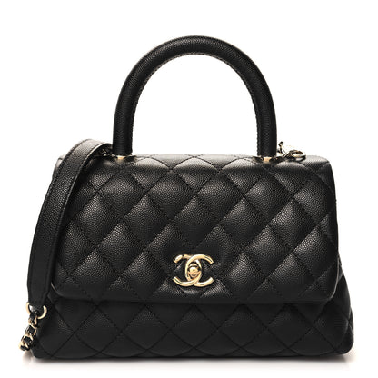 Chanel Caviar Quilted Mini Coco Handle Flap Black 1 of 10
