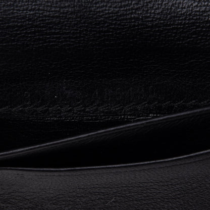 Alexander McQueen Grained Calfskin Skull Card Holder Black 8 of 8