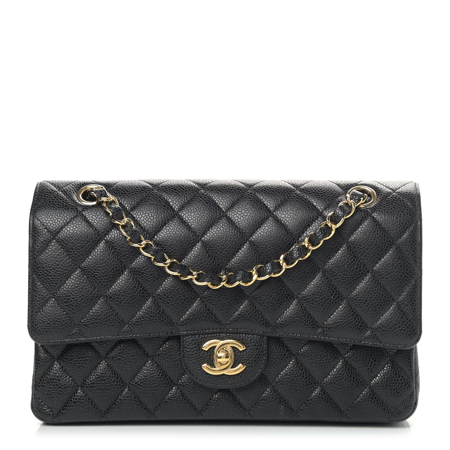 Chanel Caviar Quilted Medium Double Flap Black 1 of 9