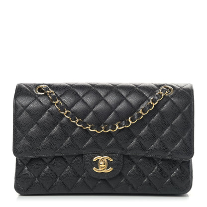 Chanel Caviar Quilted Medium Double Flap Black 1 of 9