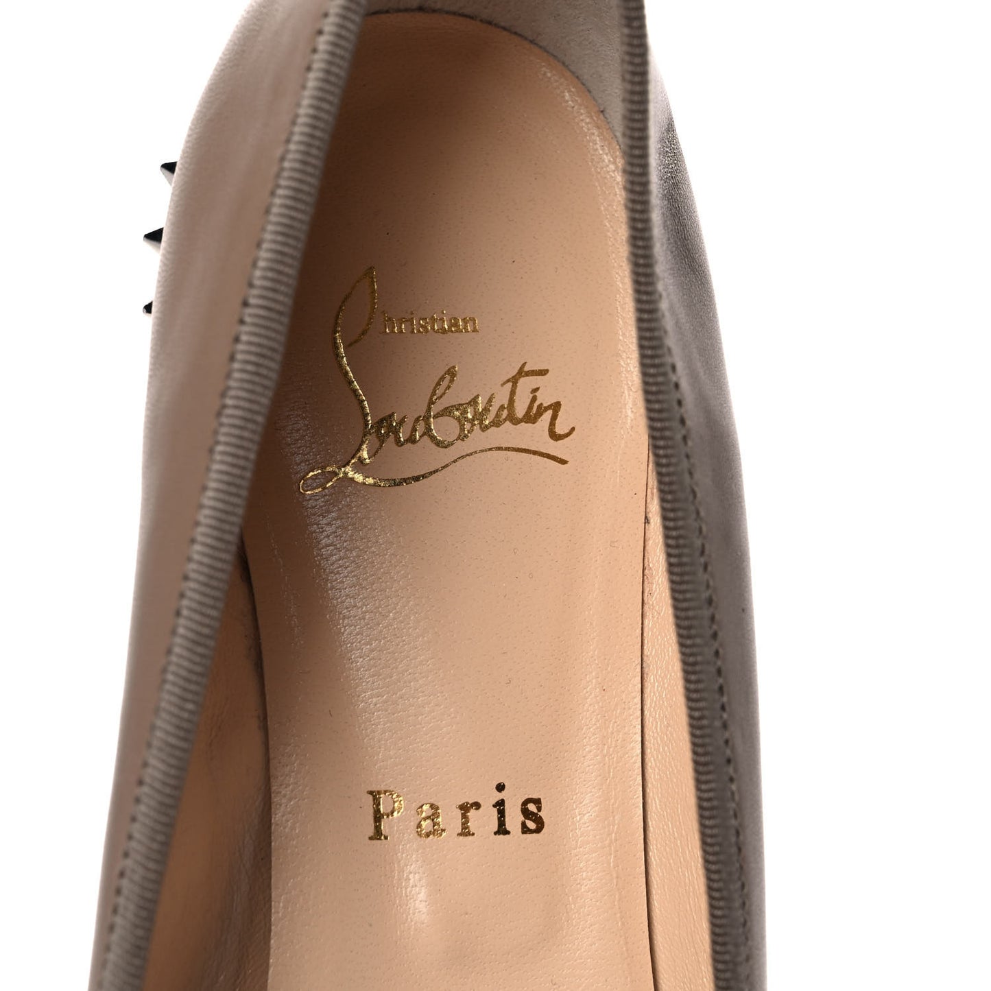 Nappa Spiked Hall Flats 41 Nude