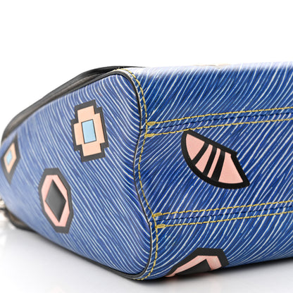 Louis Vuitton Epi Azteque Twist Shoulder Bag MM Denim Light 9 of 12
