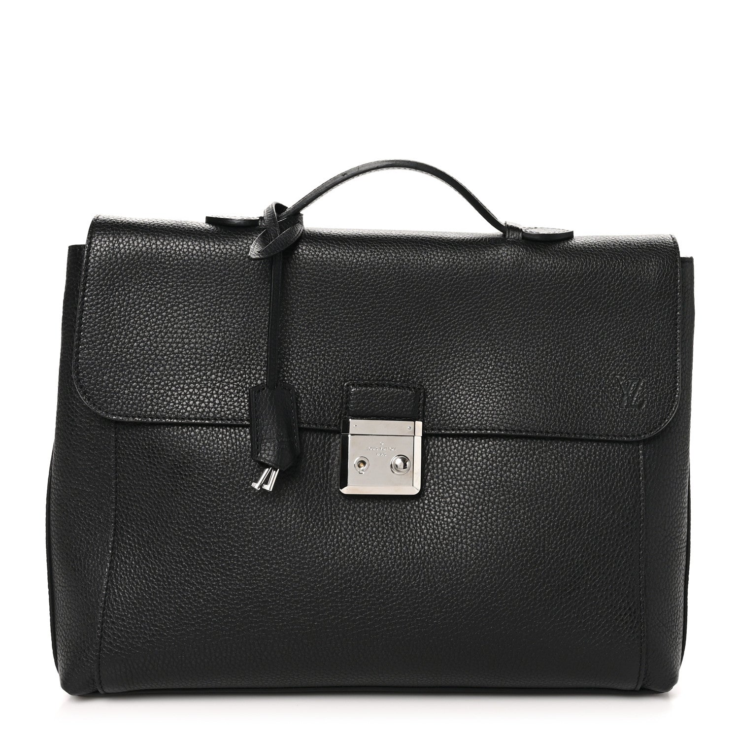 Louis Vuitton Taurillon Serviette Dorain Briefcase Black 1 of 9