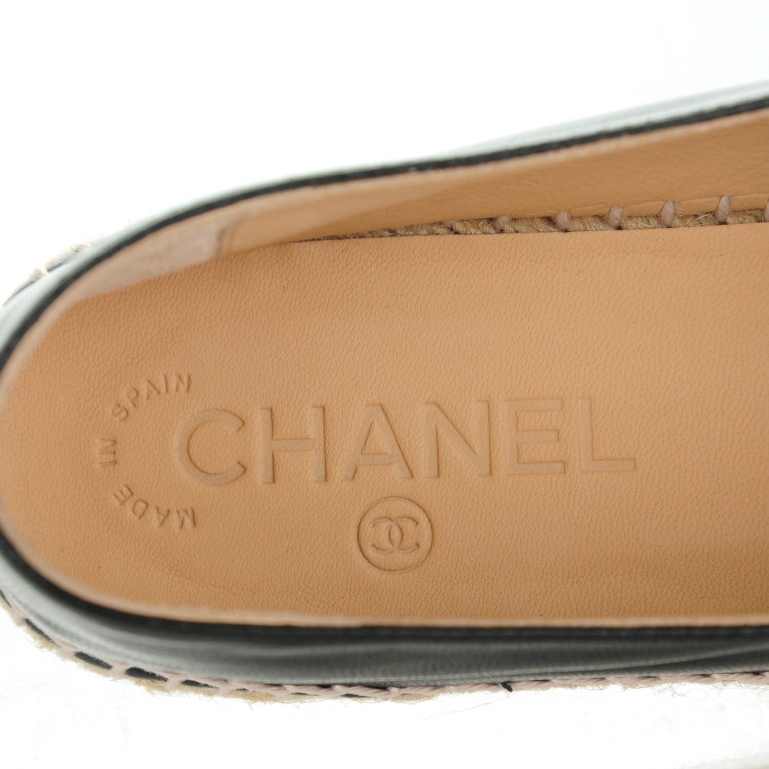 Chanel Lambskin CC Espadrilles 40 Black 9 of 10