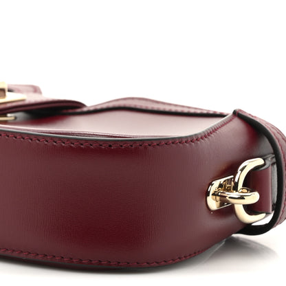 Gucci Calfskin Mini Moon Side Shoulder Bag Rosso Ancora 9 of 10