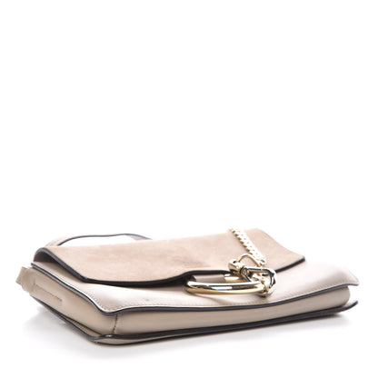 Chloe Suede Calfskin Small Faye Shoulder Bag Motty Grey 4 of 15