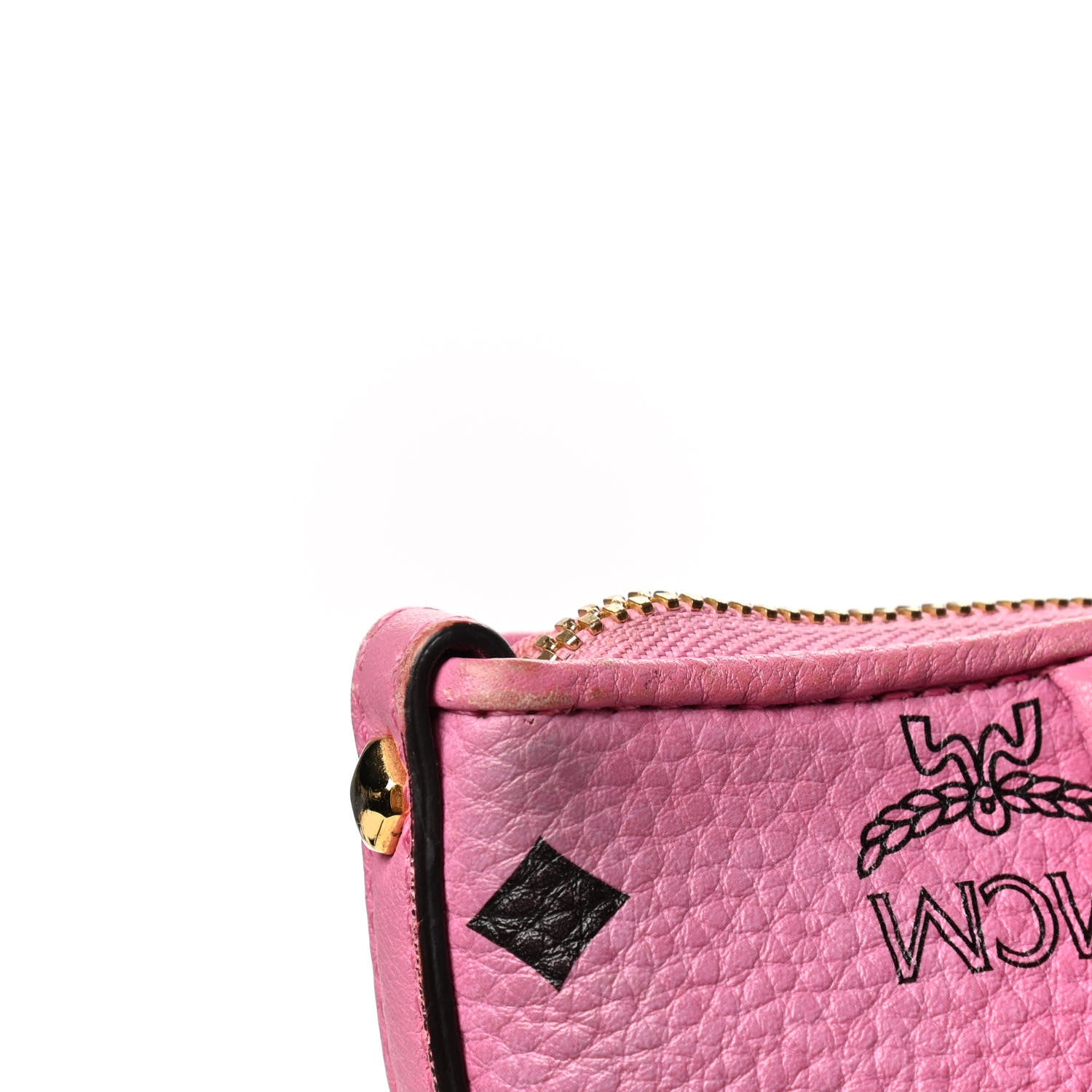 MCM Visetos Large Shopper Tote Pink 7 of 7