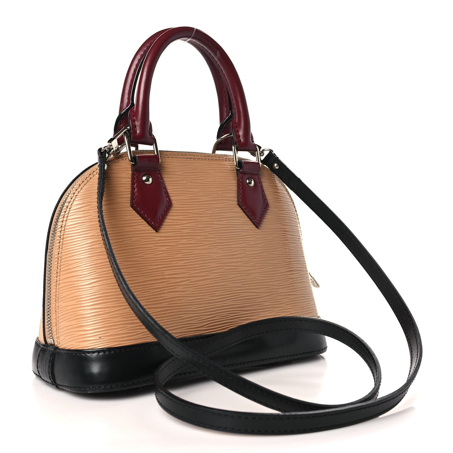 Louis Vuitton Epi Tri-Color Alma BB Vanilla Fuchsia Black 3 of 11