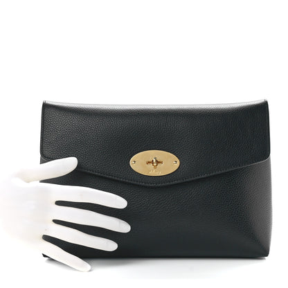 Mulberry Small Classic Grain Darley Cosmetic Pouch Black 2 of 11