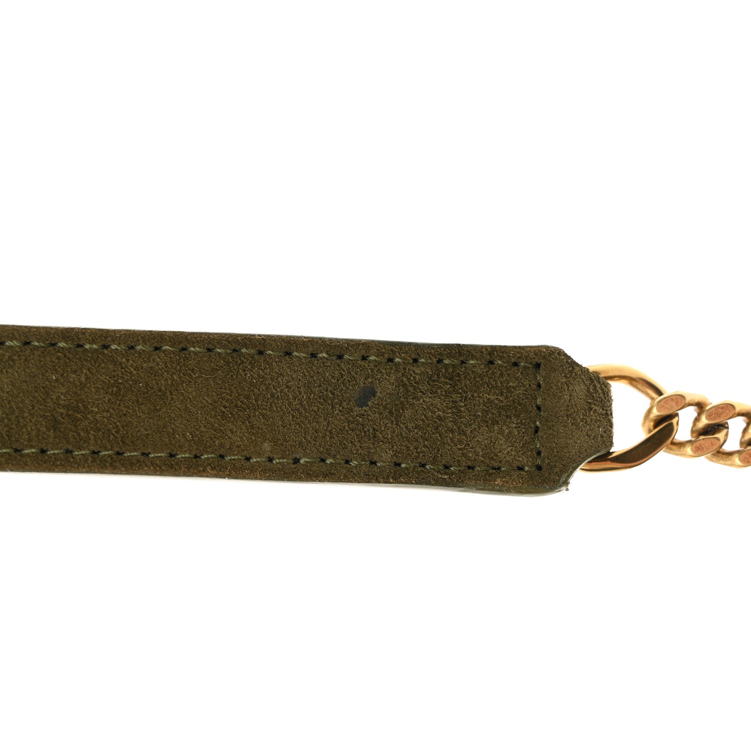 Saint Laurent Suede Calfskin Y Quilted Monogram Small Loulou Chain Satchel Loden Green 13 of 13