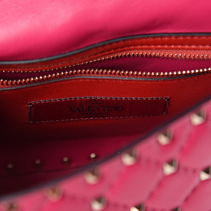 Valentino Garavani Nappa Medium Rockstud Spike Shoulder Bag Disco Pink 7 of 10