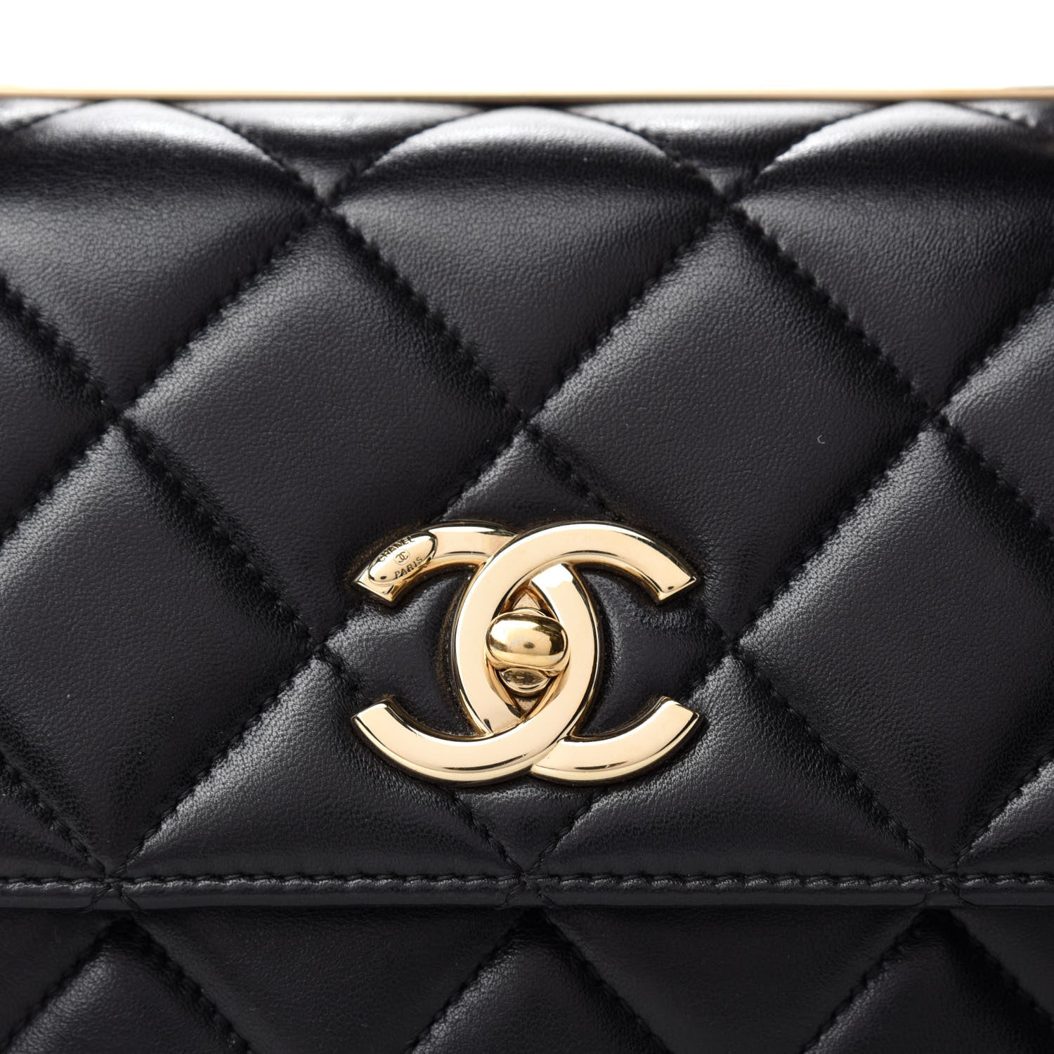 Chanel Lambskin Quilted Small Trendy CC Dual Handle Flap Bag Black 10 of 11