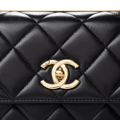 Chanel Lambskin Quilted Small Trendy CC Dual Handle Flap Bag Black 10 of 11