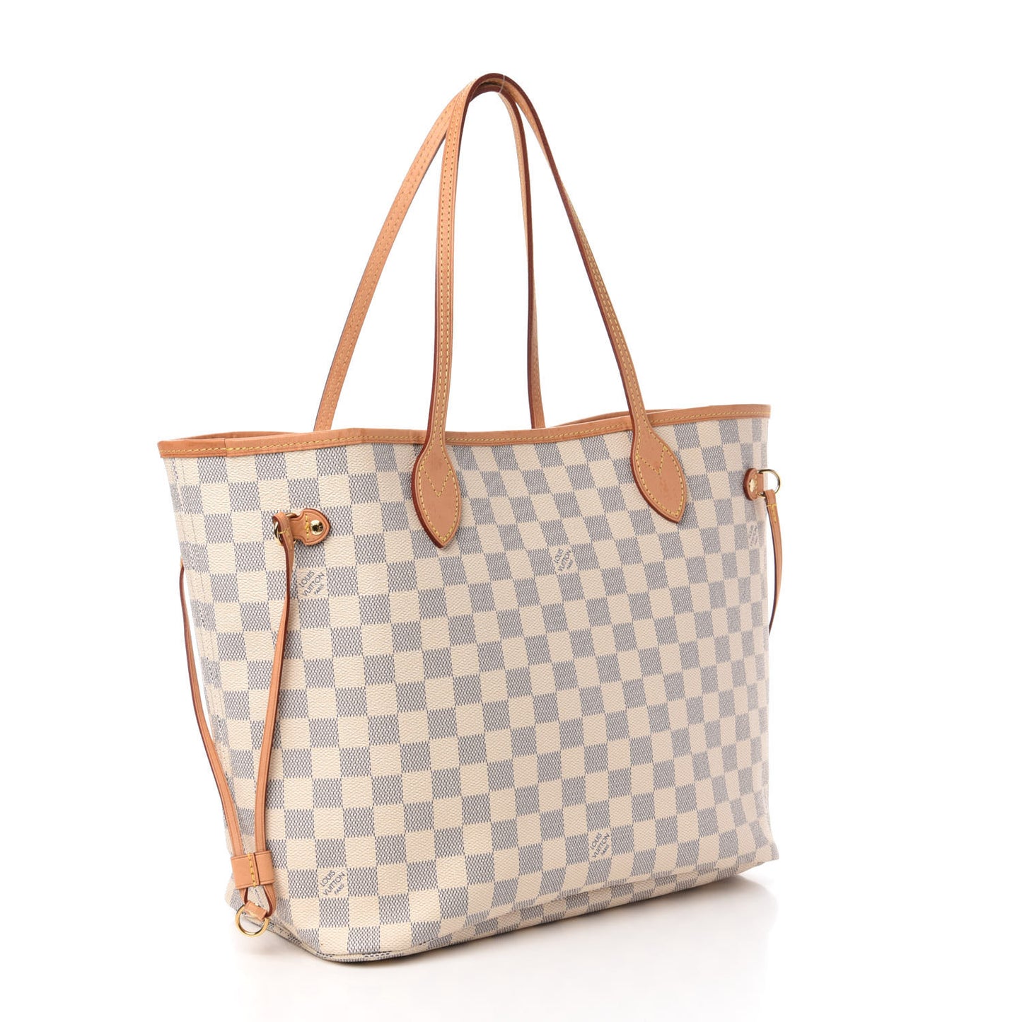 Damier Azur Neo Neverfull MM Rose Ballerine