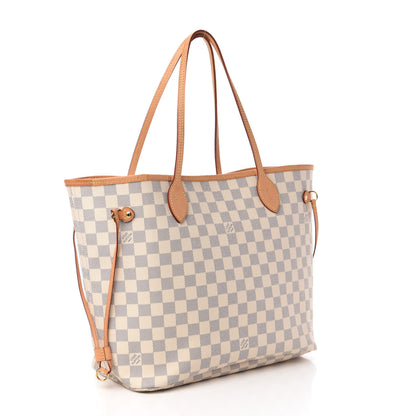 Louis Vuitton Damier Azur Neo Neverfull MM Rose Ballerine 3 of 11