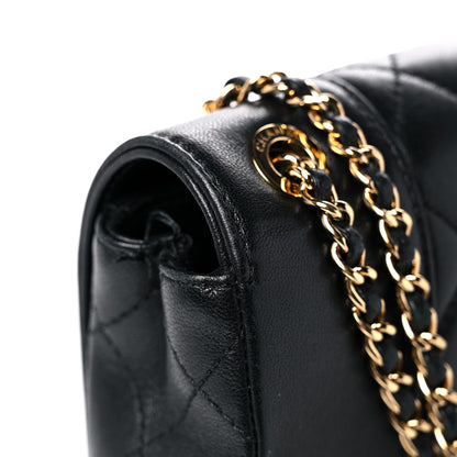 Chanel Sheepskin Quilted Medium Vintage Mademoiselle Flap Black 23 of 24