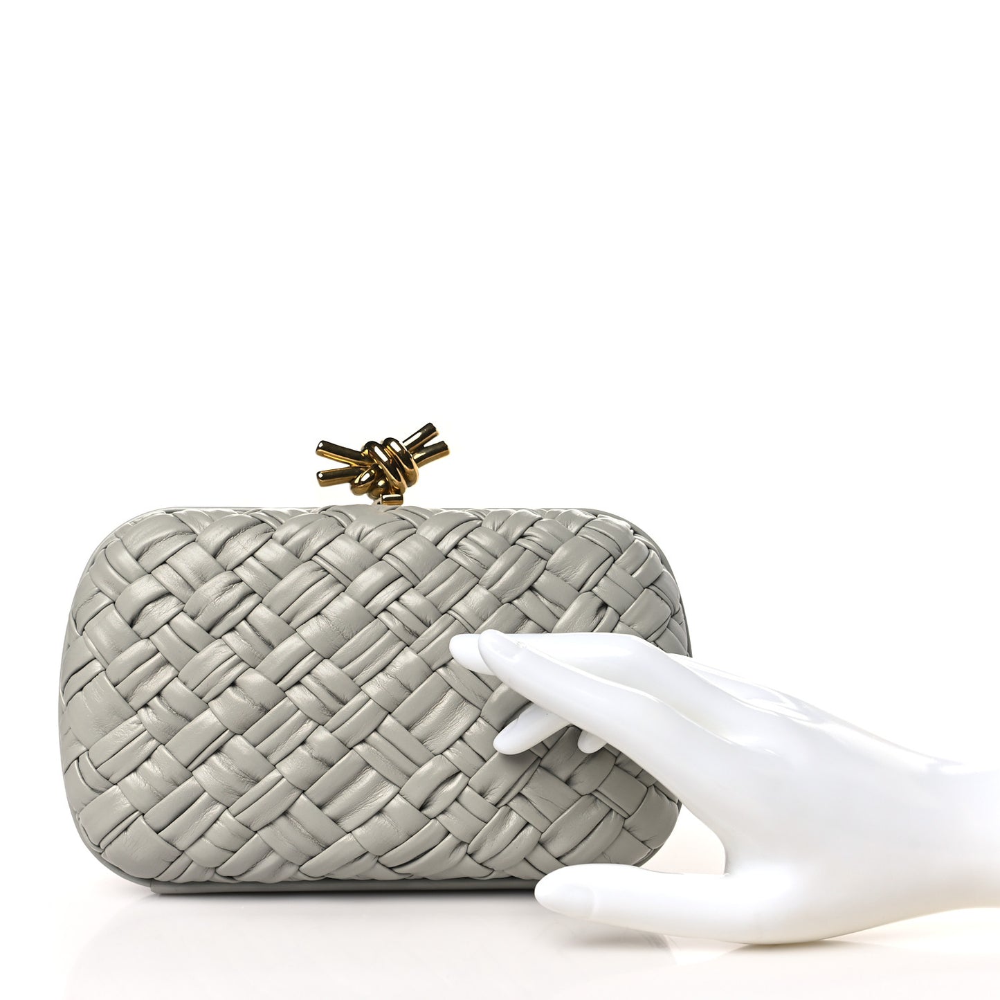Foulard Intrecciato Minaudiere Knot Clutch