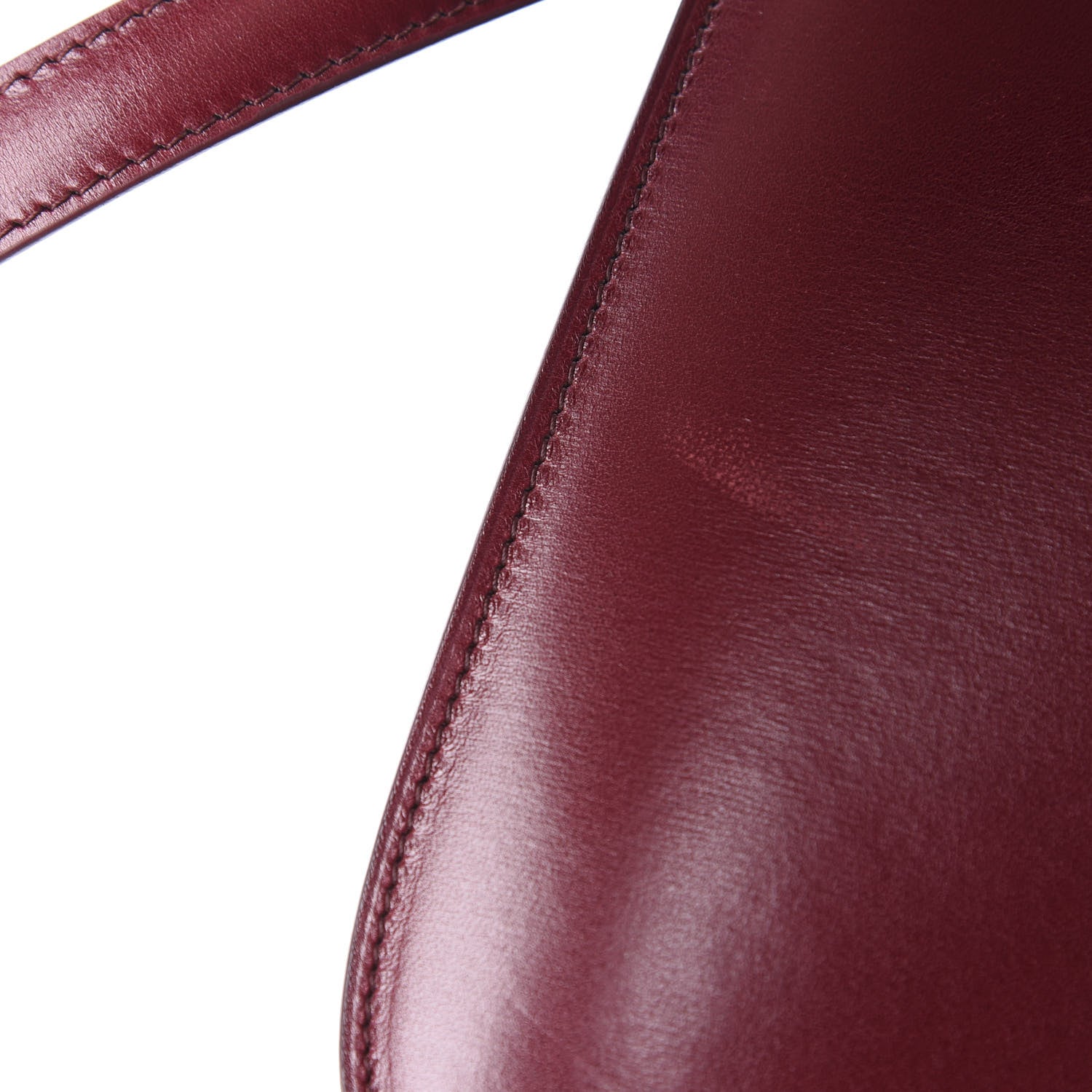 Celine Box Calfskin Medium Classic Box Flap Bag Burgundy 10 of 12