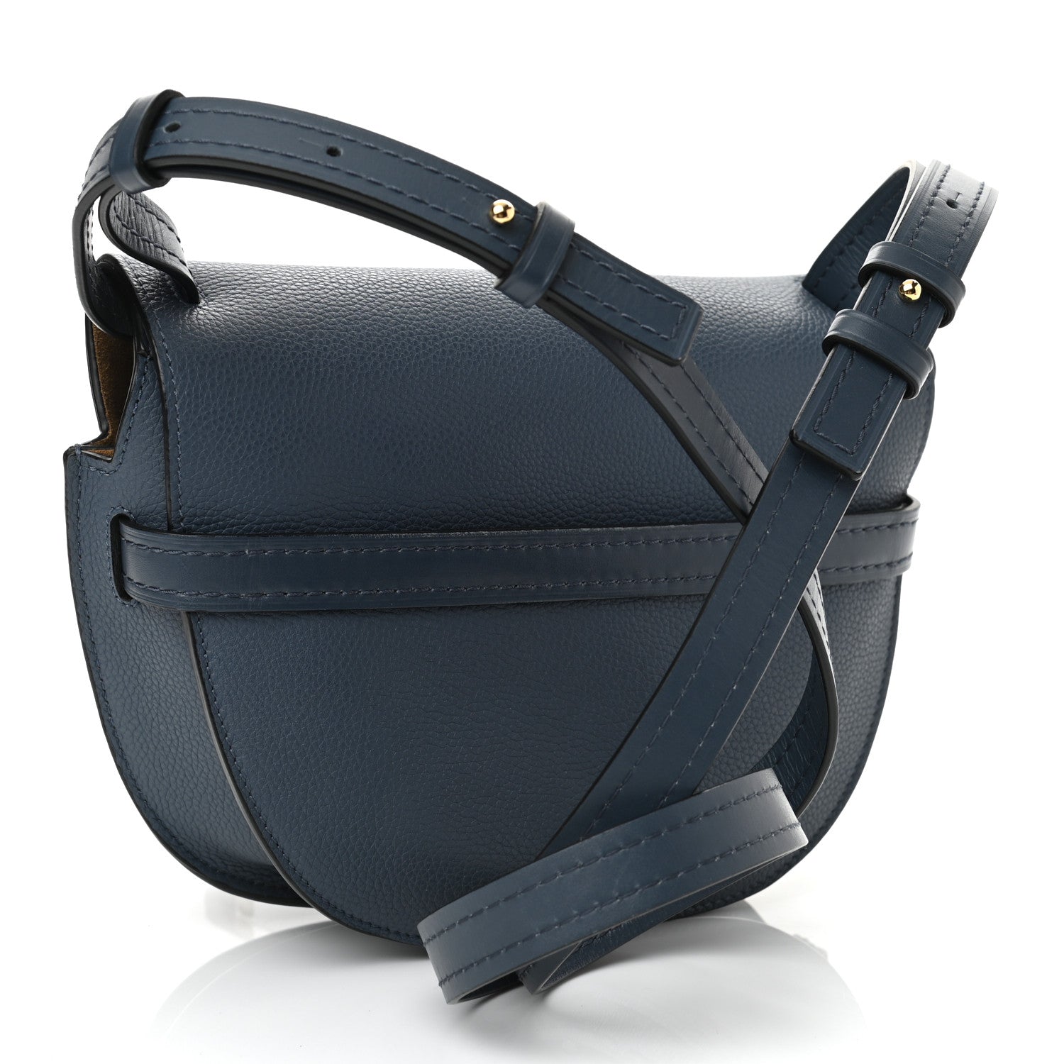 Loewe Grained Calfskin Small Gate Crossbody Bag Steel Blue 3 of 10