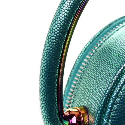 Chanel Metallic Caviar Quilted Camera Case Blue 12 of 12