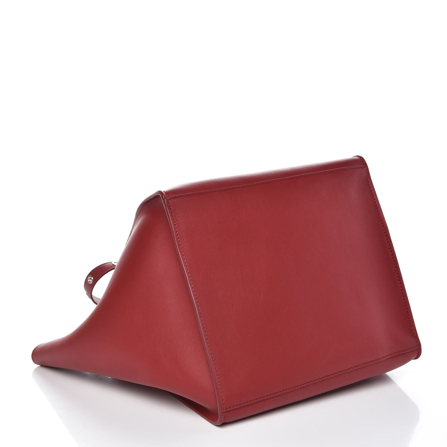 Supple Grained Calfskin Small Big Bag Red