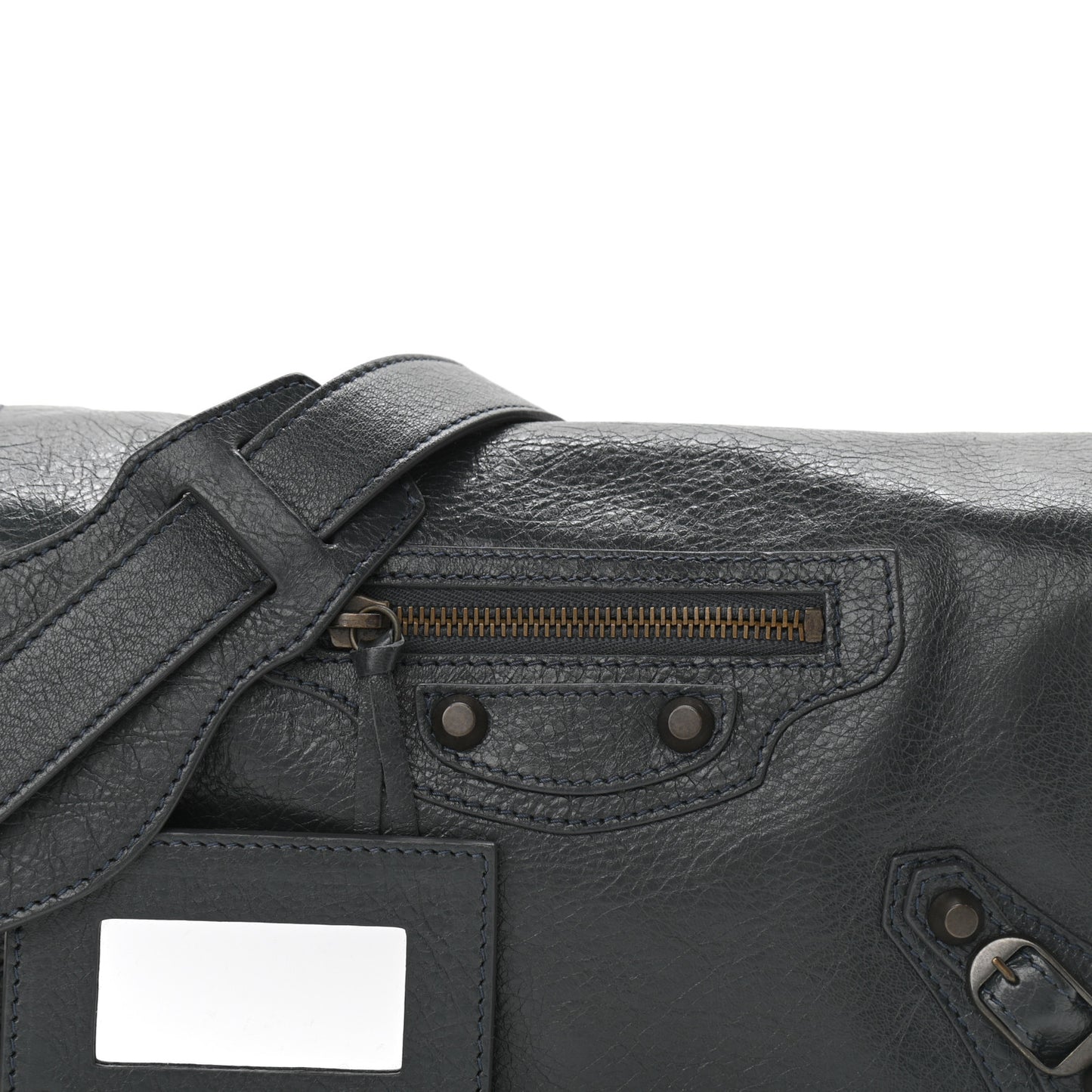 Agneau Classic Hardware Tool Kit Crossbody Anthracite